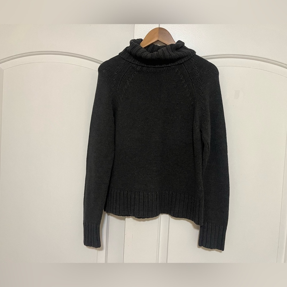Vintage gap turtleneck cotton sweater in charcoal grey
